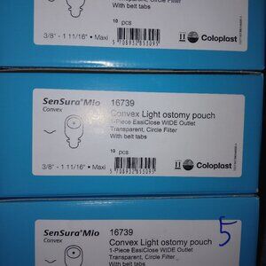 SenSura Mio Coloplast 16739 Convex light ostomy pouch.